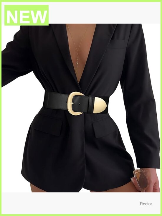 Wide Elastic Waist Belt for Dresses Stretchy Thick Fashion Belt main image 4